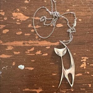 1970’s Cook Cat Numbered Necklace , Artist Made?